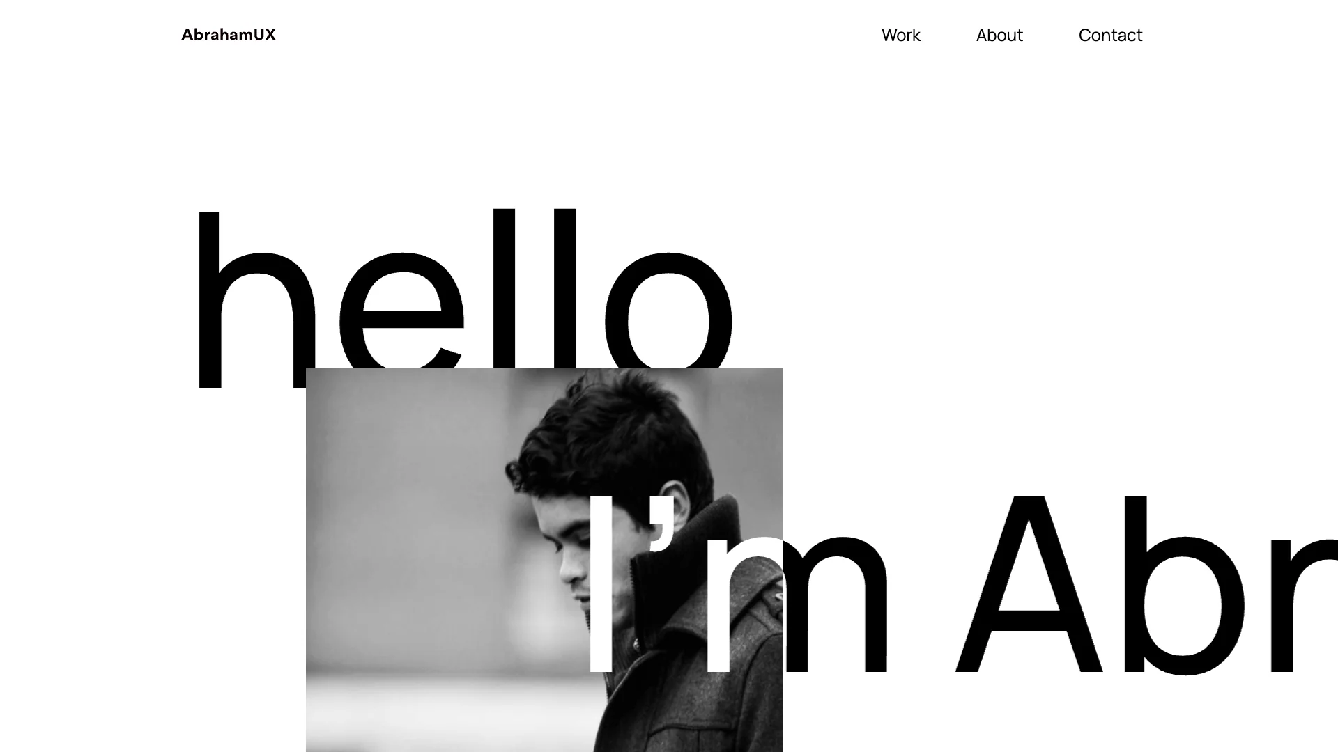 Portfolio website of Abraham Gomez