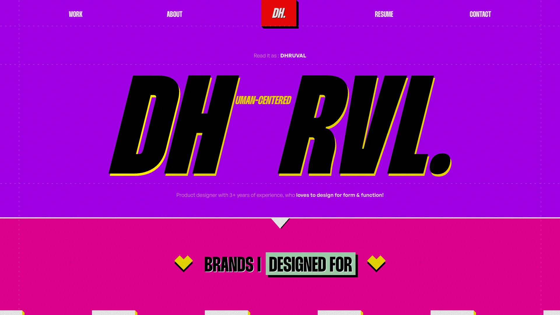 Portfolio website of Dhruval Mayavanshi