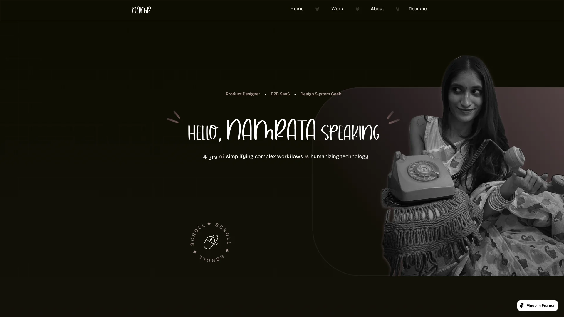 Portfolio website of Namrata Satapathy