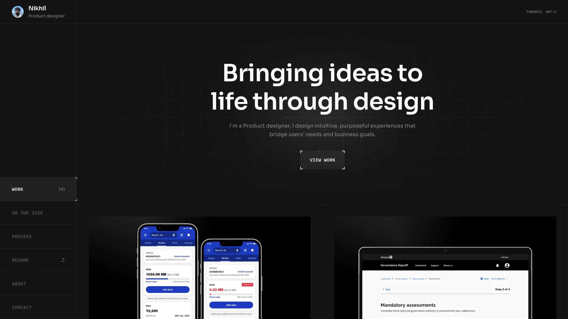 Portfolio website of Nikhil Kairamkonda