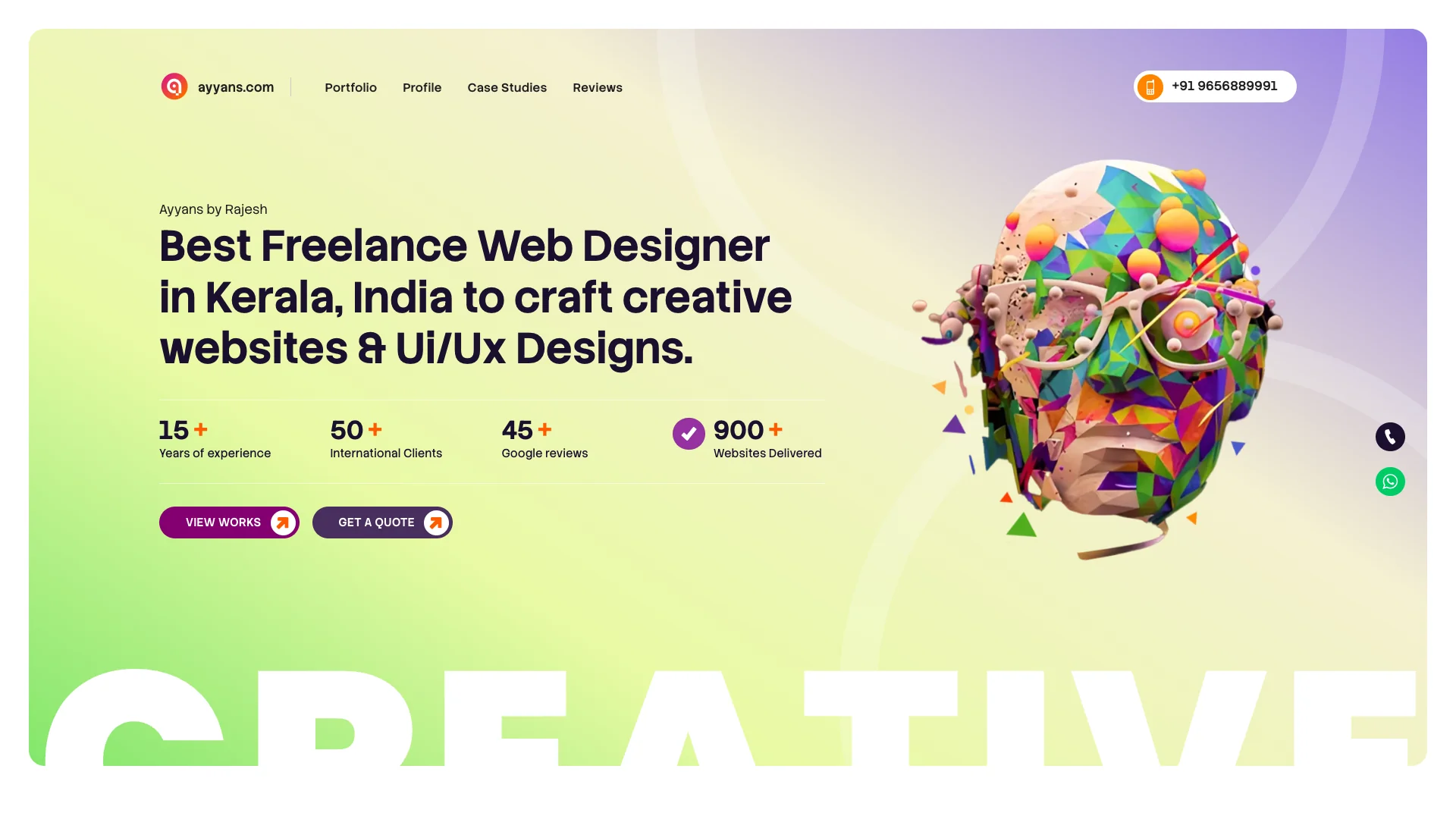 Portfolio website of Rajesh Nair