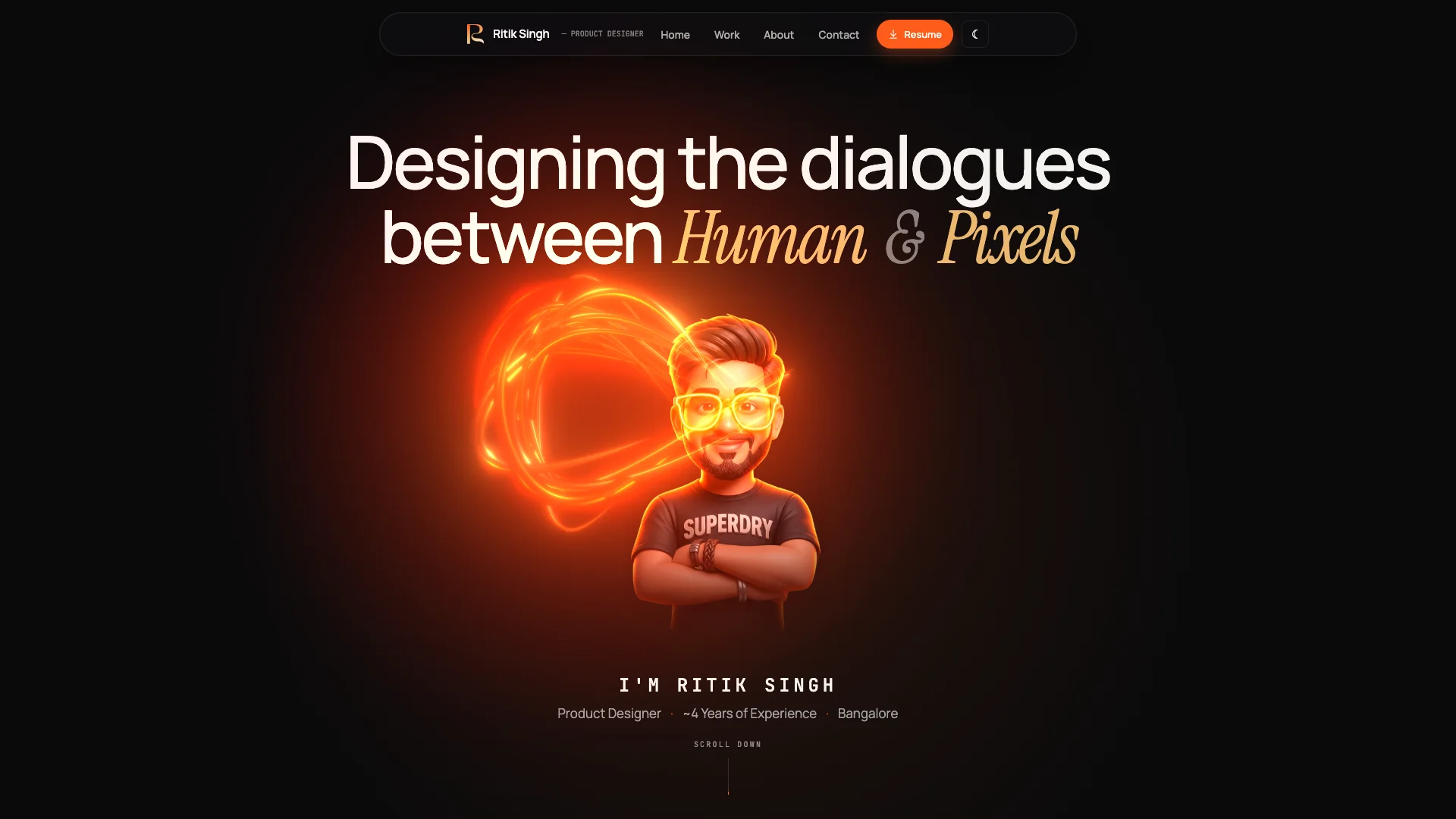 Portfolio website of Ritik Singh