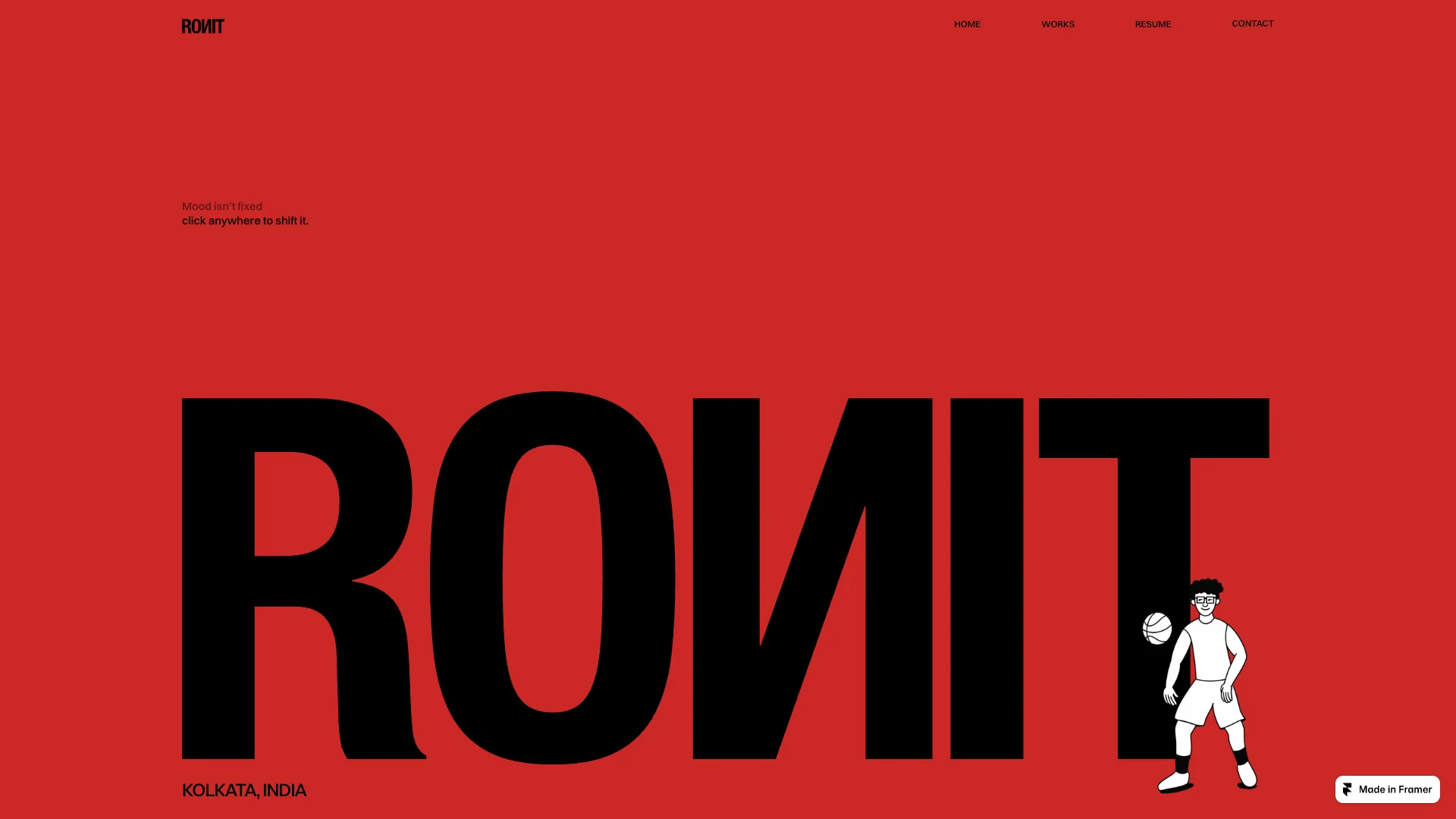 Portfolio website of Ronit Mohata