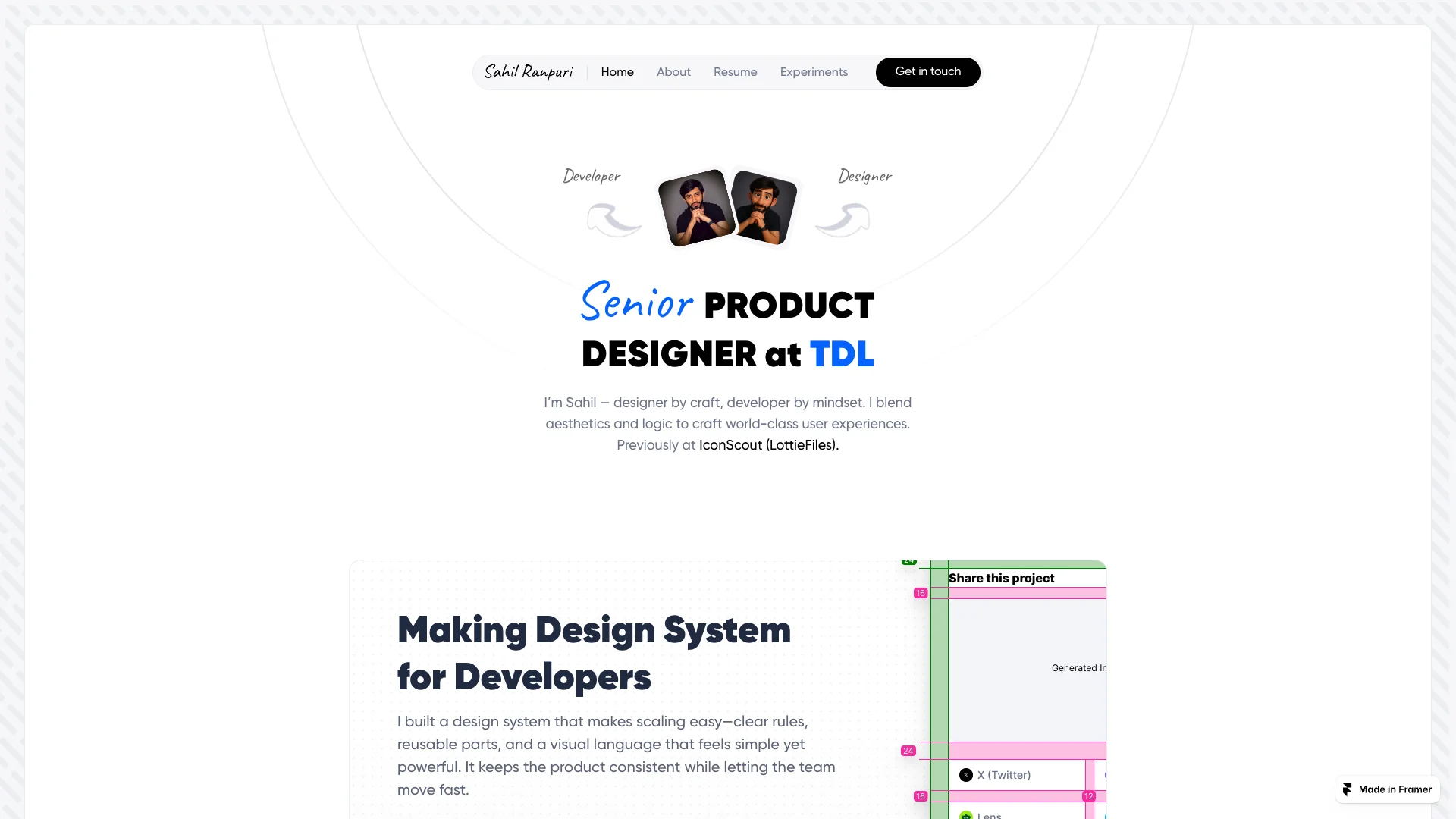 Portfolio website of Sahil Ranpuri